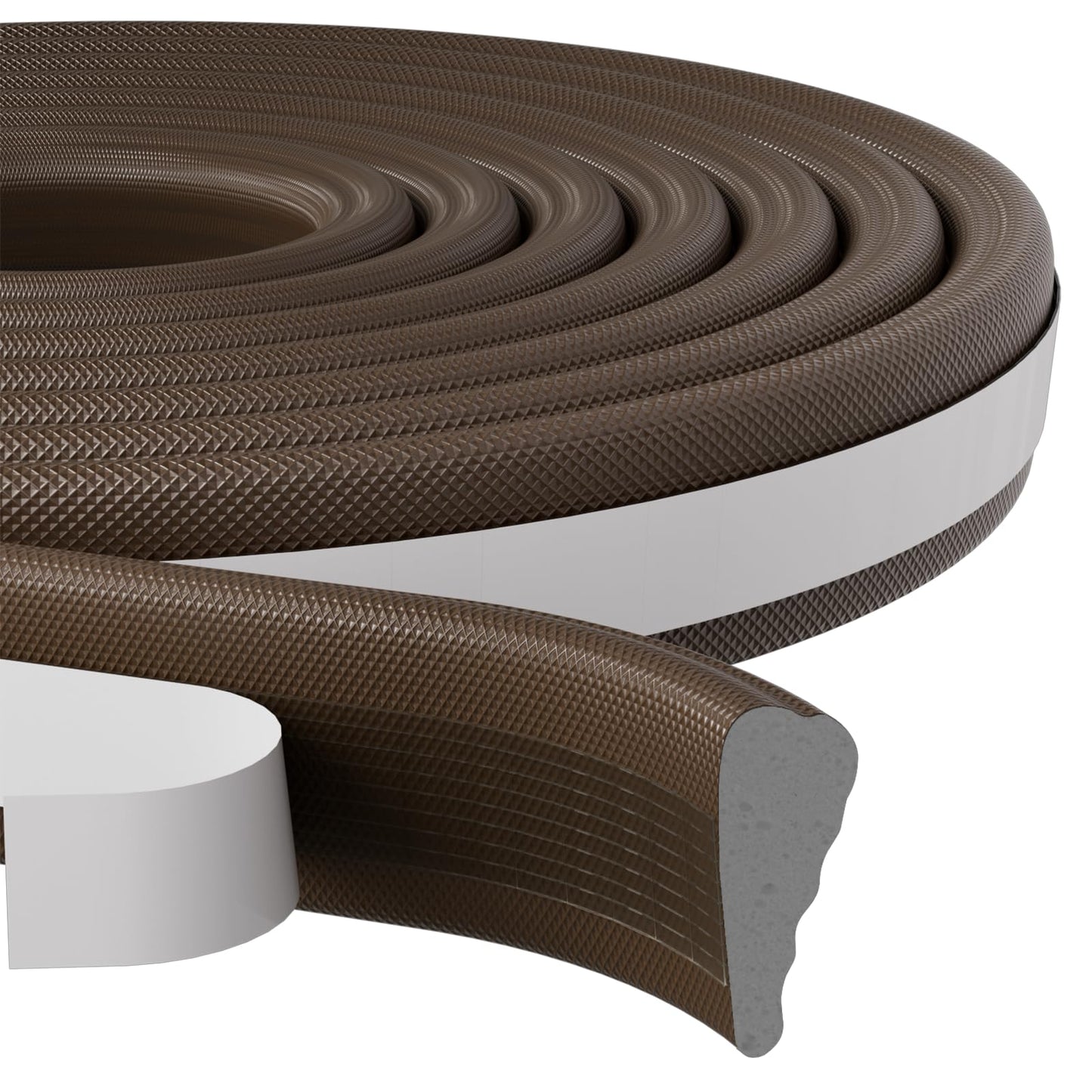 FrostGuard Wedge Foam Weather Strip – Clean White Door Frame Seal for Uncluttered Interiors, Simple Draft Stopper