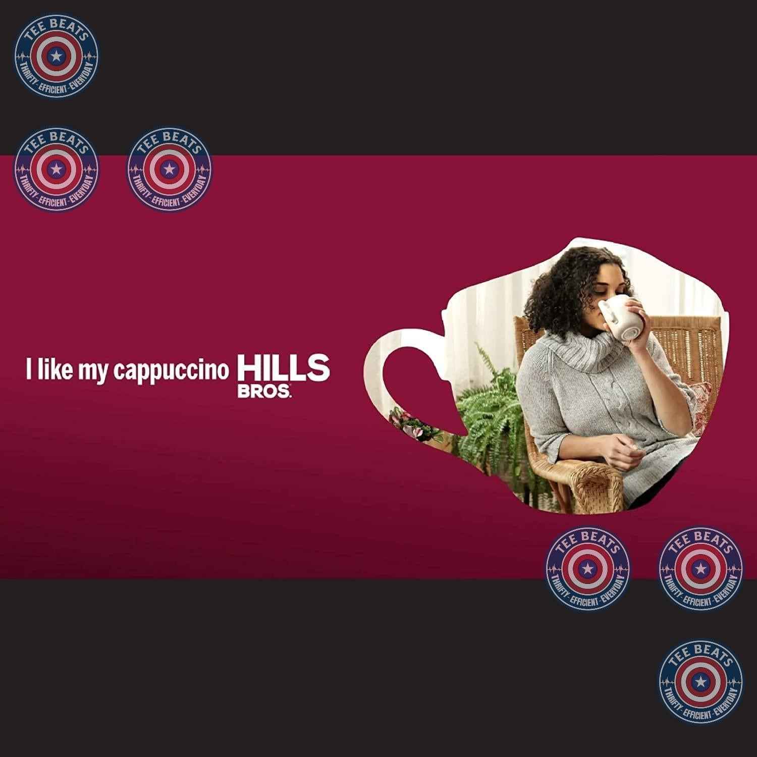 Hills Bros. Sugar Free French Vanilla Instant Cappuccino – Home Office Focus Drink, Just Add Water for a Quick Midday Pick-Me-Up