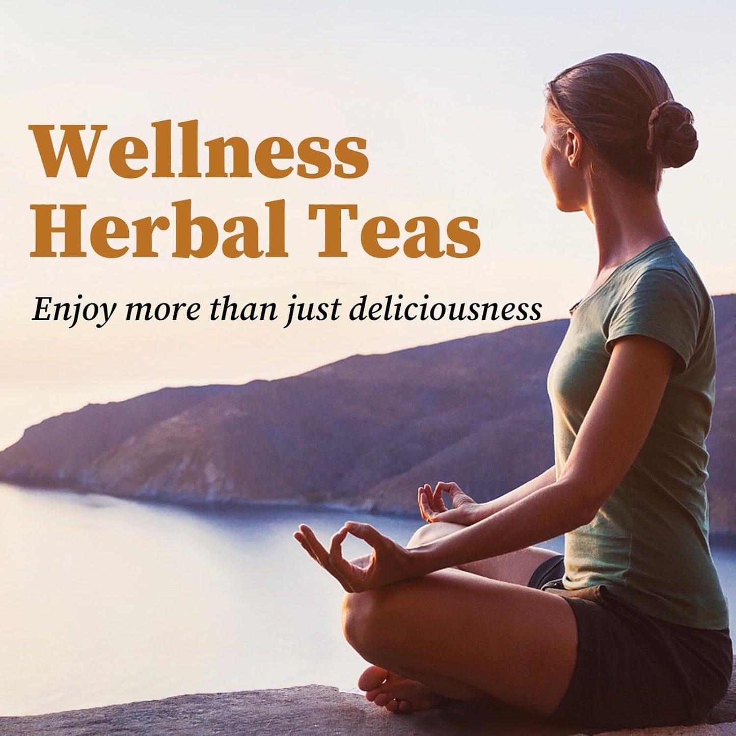 FullChea Lemon Ginger Tea Bags – Caffeine-Free Herbal Digestion Support for Evening Wind-Down Rituals