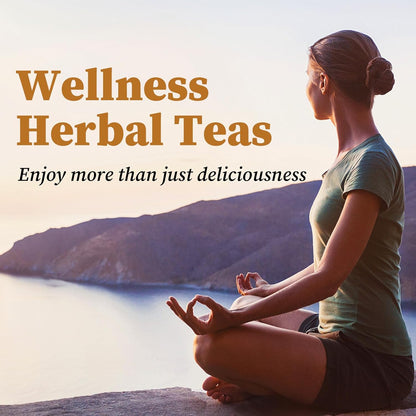 FullChea Lemon Ginger Tea Bags – Caffeine-Free Herbal Digestion Support for Evening Wind-Down Rituals
