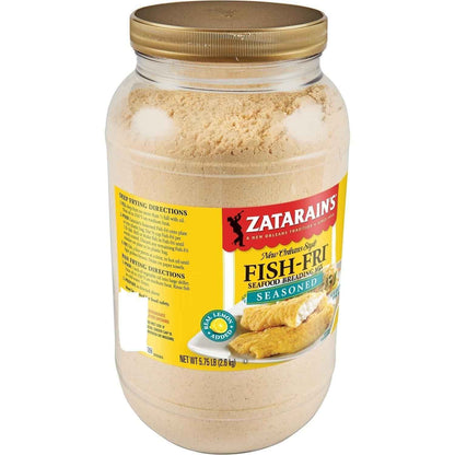 Zatarain's 5.75 lb Crispy Fish Breading Mix for Picnic Tables, Park Cookouts, and Tailgate Gatherings