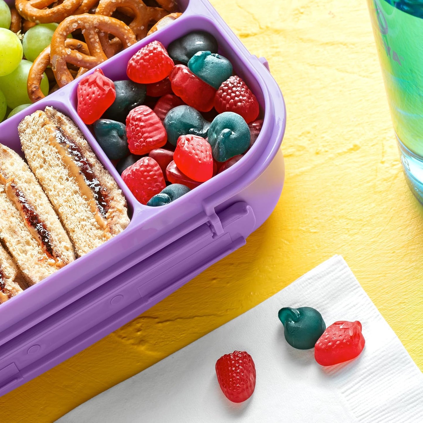 Funables Fruity Snacks Mixed Berry Pouches, Back-to-School Lunchbox Snack for Kids and Tweens, Bulk 22-Count Box