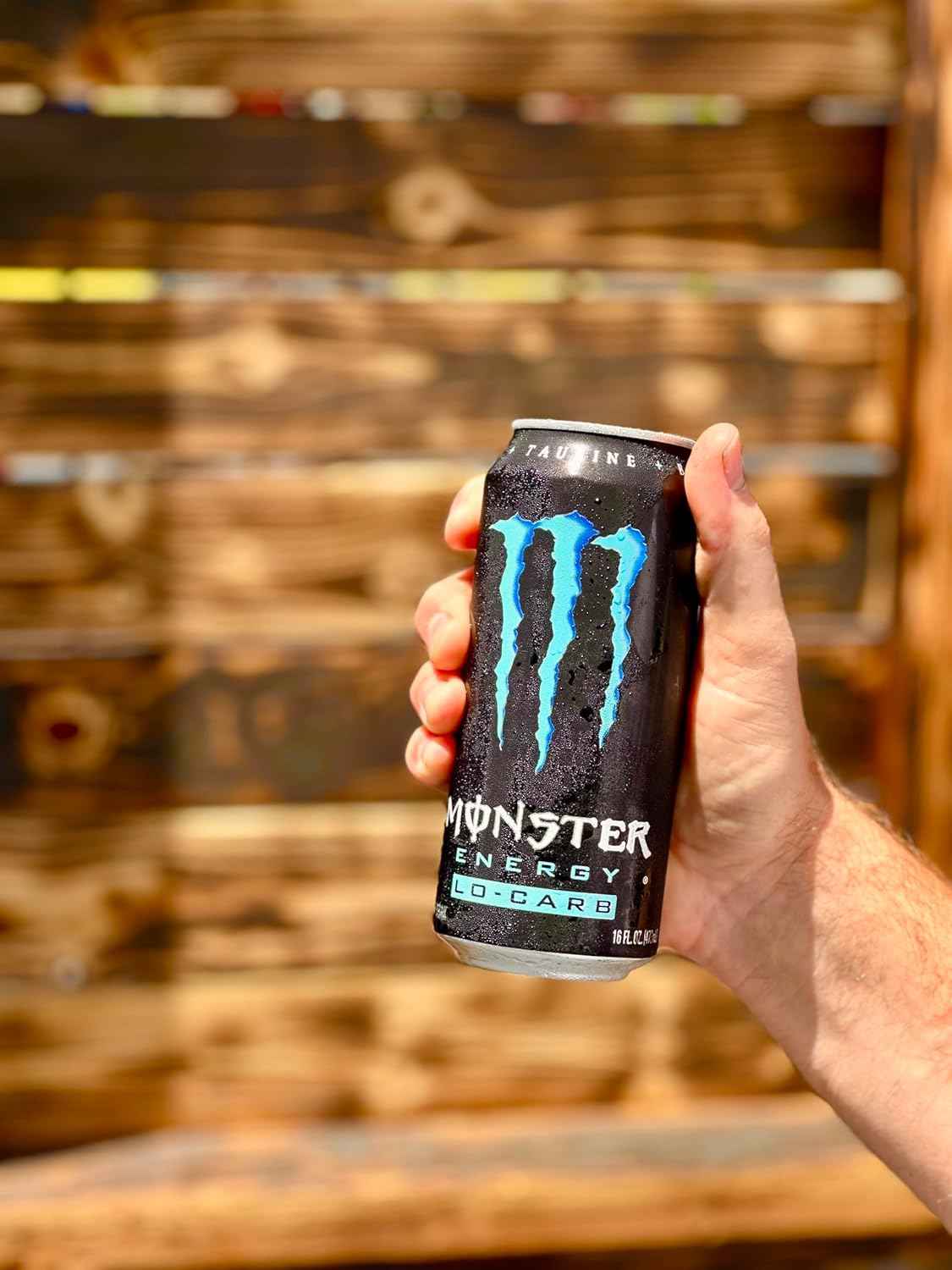 Monster Energy Lo-Carb Drink – Road Trip and Long Drive Caffeine Companion, 16oz Pack of 15