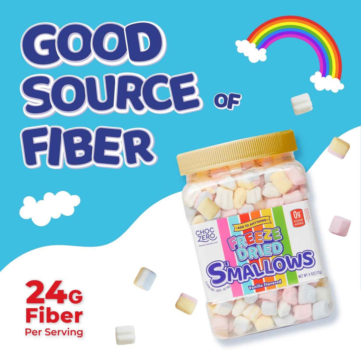 ChocZero Mini Marshmallows – Clean Label Pantry Item for the Restrained Home, 0g Fat and Sugar Free