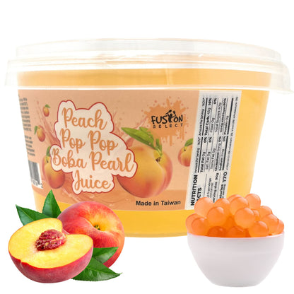 Fusion Select Popping Boba Pearls Strawberry – Refreshing Add-In for Wind-Down Mocktails and Self-Care Drinks