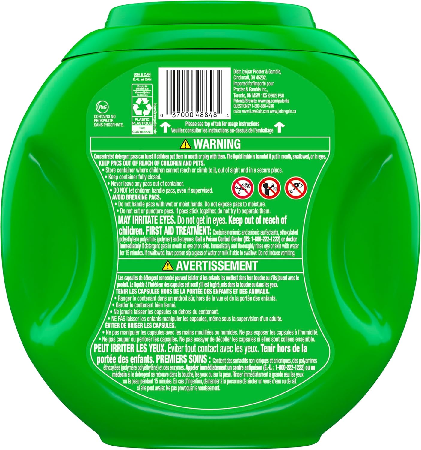 Gain Flings Moonlight Breeze Laundry Pacs – Family-Safe Laundry Pods for Kids' Bedroom & Mudroom, 4-in-1 Odor Defense
