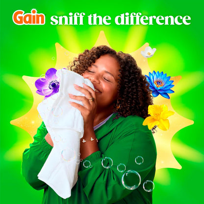 Gain Flings Moonlight Breeze Laundry Pacs – Family-Safe Laundry Pods for Kids' Bedroom & Mudroom, 4-in-1 Odor Defense