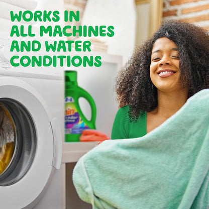 Gain Odor Defense Liquid Laundry Detergent Super Fresh Blast Scent 194 fl oz 134 Loads, Wellness Laundry Soap for Bath Time and Wind Down Routines