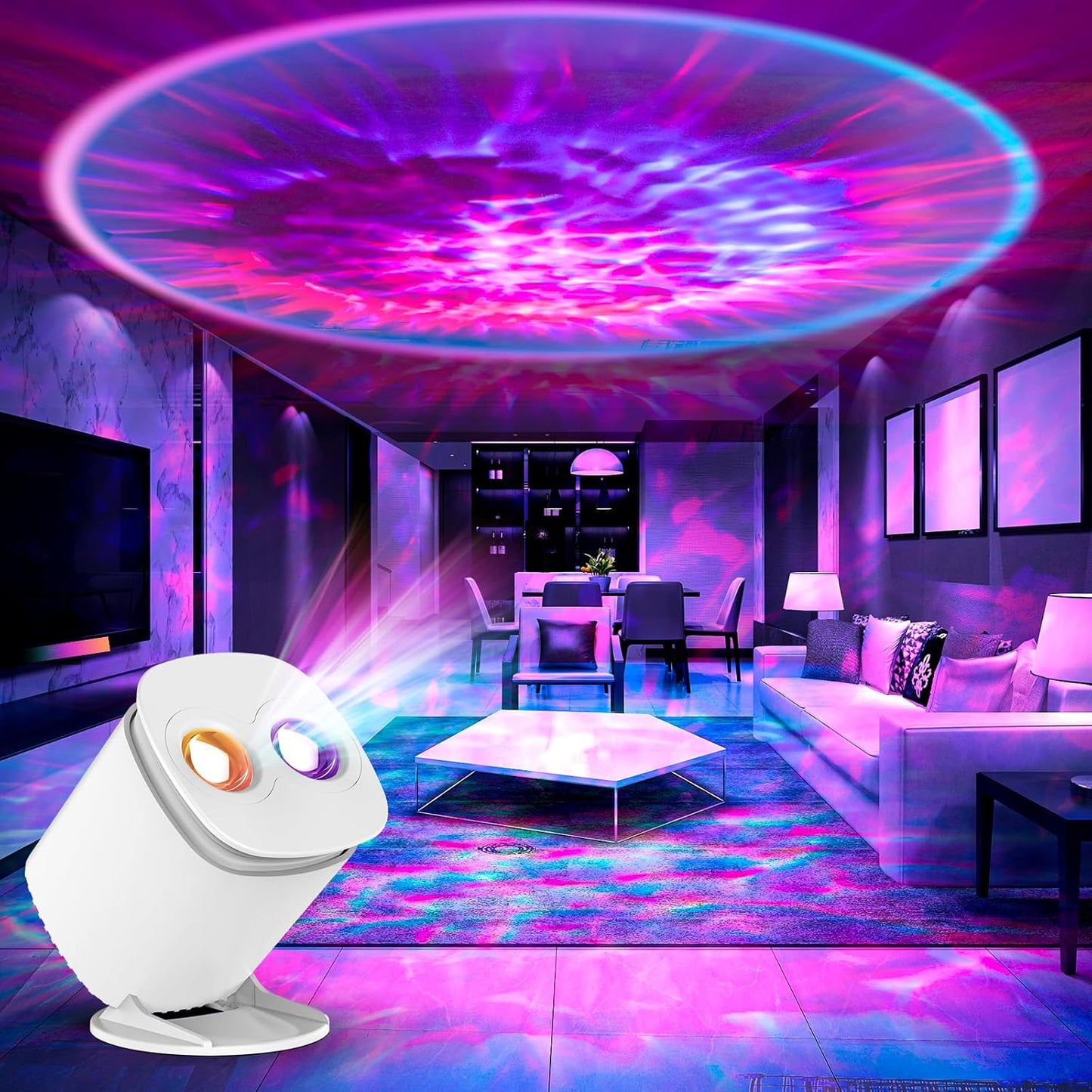 Galaxy Projector Night Light for Kids – Safe Auto-Shutoff Bedside Lamp for Nursery and Playroom Calm-Down Time