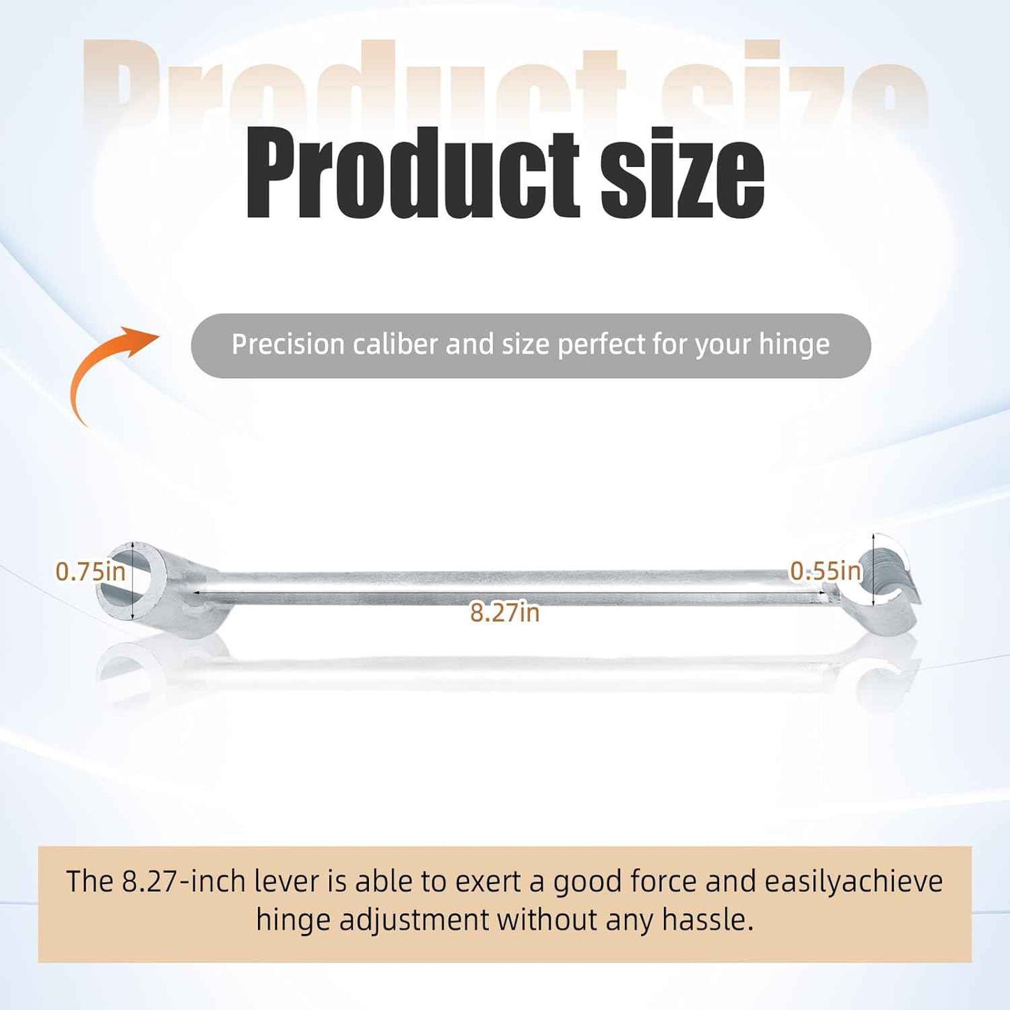 14-19mm Ratcheting Hinge Wrench – One-Handed Door Alignment for Building Maintenance Technicians