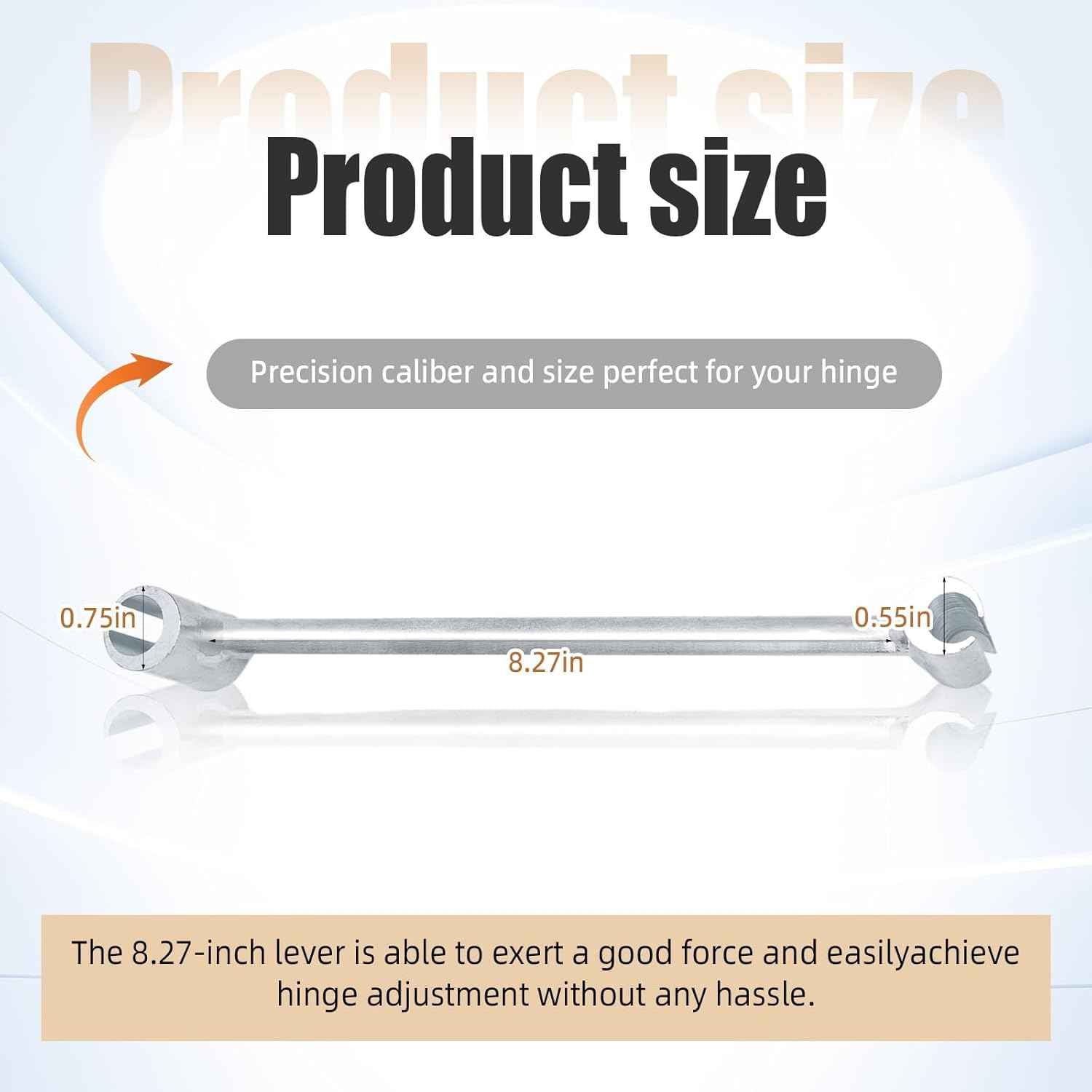 14-19mm Ratcheting Hinge Wrench – One-Handed Door Alignment for Building Maintenance Technicians