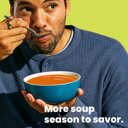 Pacific Foods Organic Creamy Tomato Soup, 32 oz Carton — One-Minute Microwave Lunch for Busy Work-from-Home Days