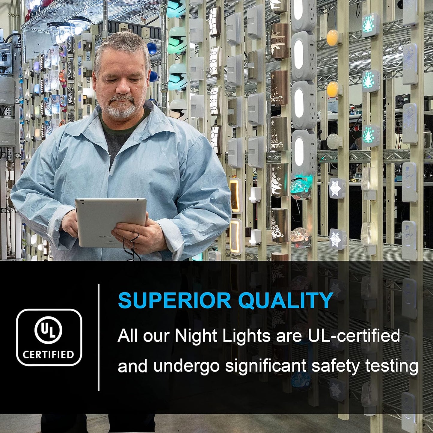 GE LED Night Light – Flameless Dusk-to-Dawn Plug-in for Hallway and Bathroom Safety