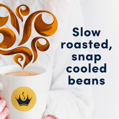 Gevalia Caramel Macchiato K-Cup Pods with Froth Packets – Home Office Coffee Pick-Me-Up, 2-Step Single-Serve Brew for Focus Mornings