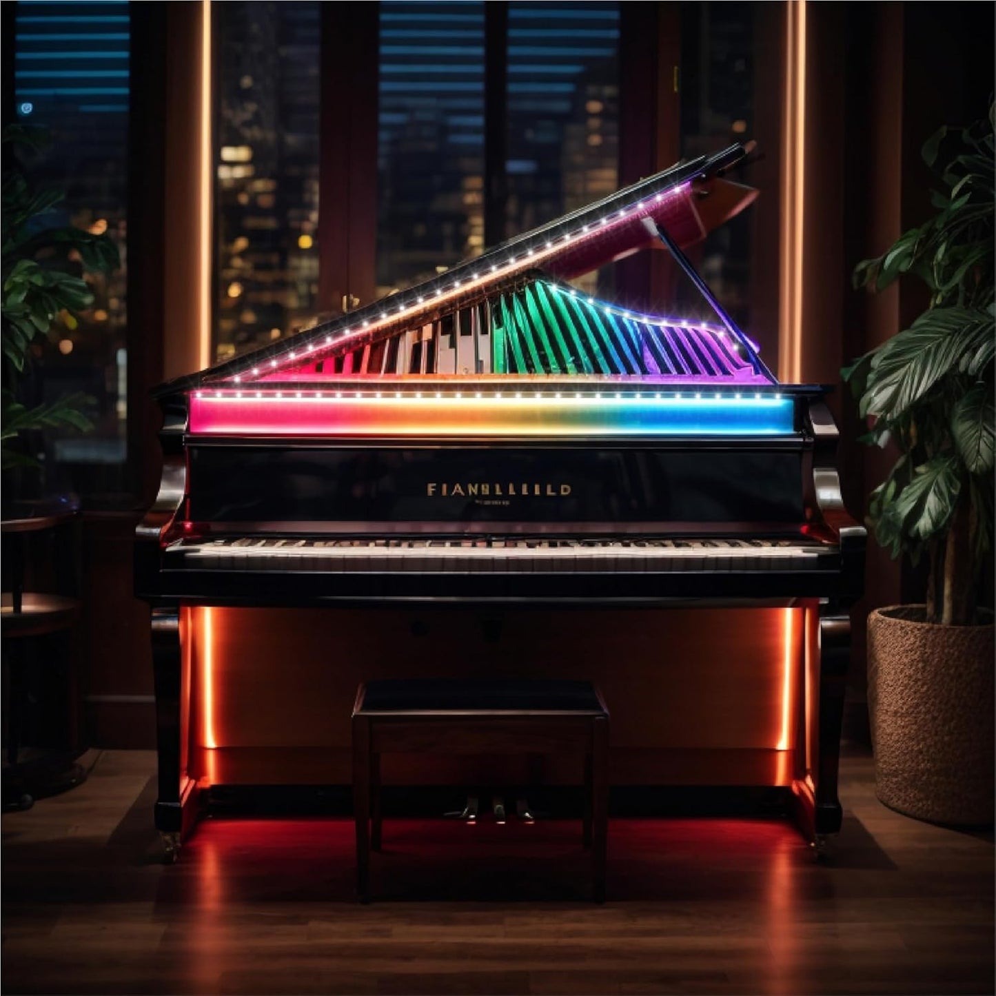 GlowGlide RGB Strip Lights – Child Friendly Ambient Lighting for Playroom and Bedroom with Timer and Remote