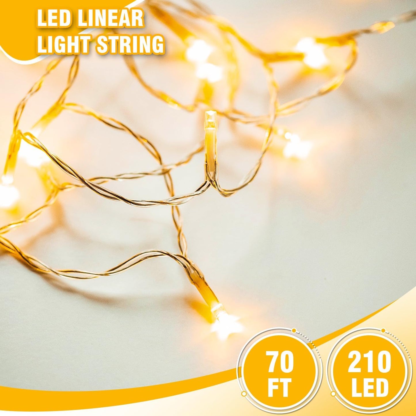GlowNEST LED String Lights – Cool-to-Touch Nursery and Kids' Bedroom Decor, Safe Soft Glow