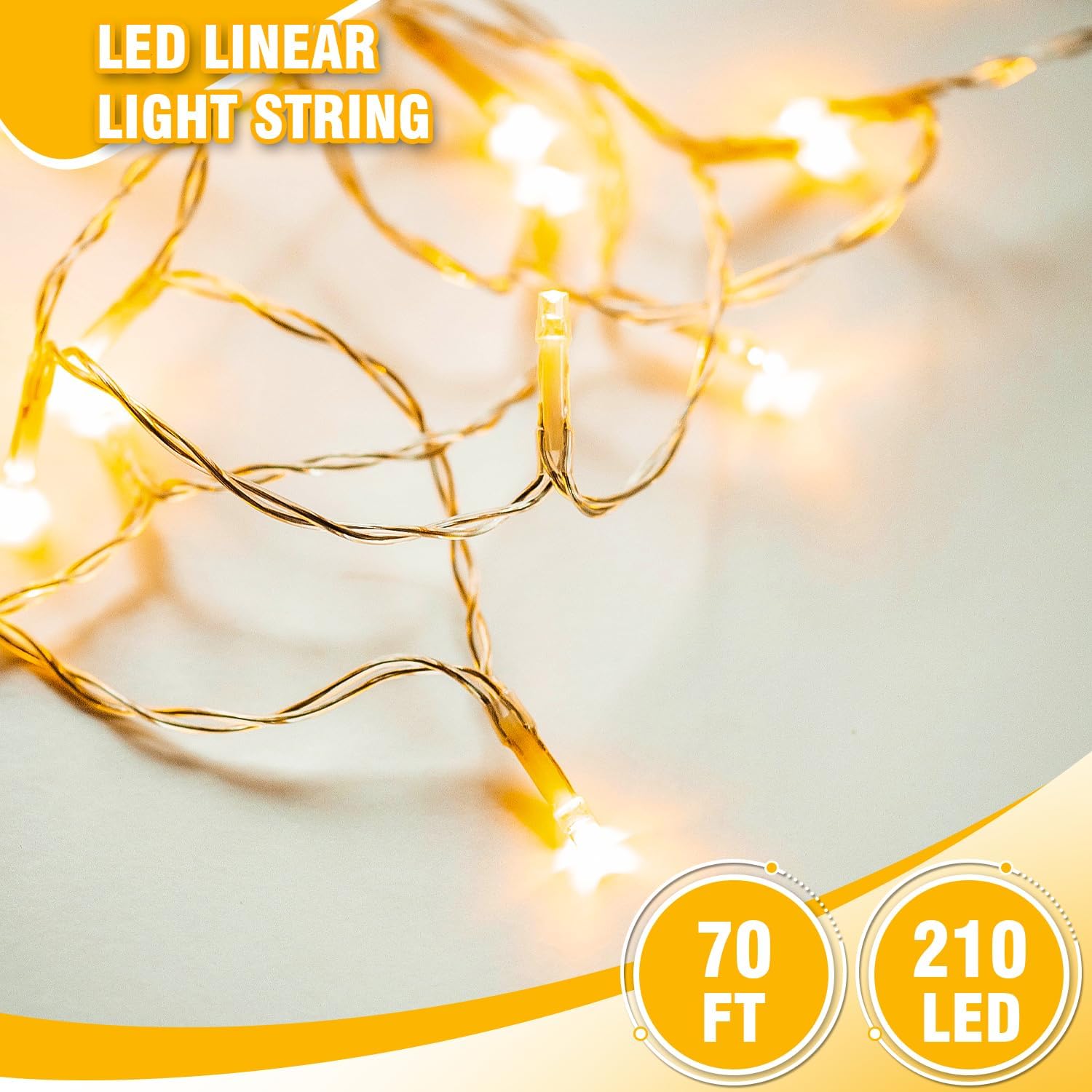 GlowNEST LED String Lights – Cool-to-Touch Nursery and Kids' Bedroom Decor, Safe Soft Glow