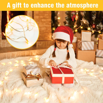 GlowNEST LED String Lights – Cool-to-Touch Nursery and Kids' Bedroom Decor, Safe Soft Glow