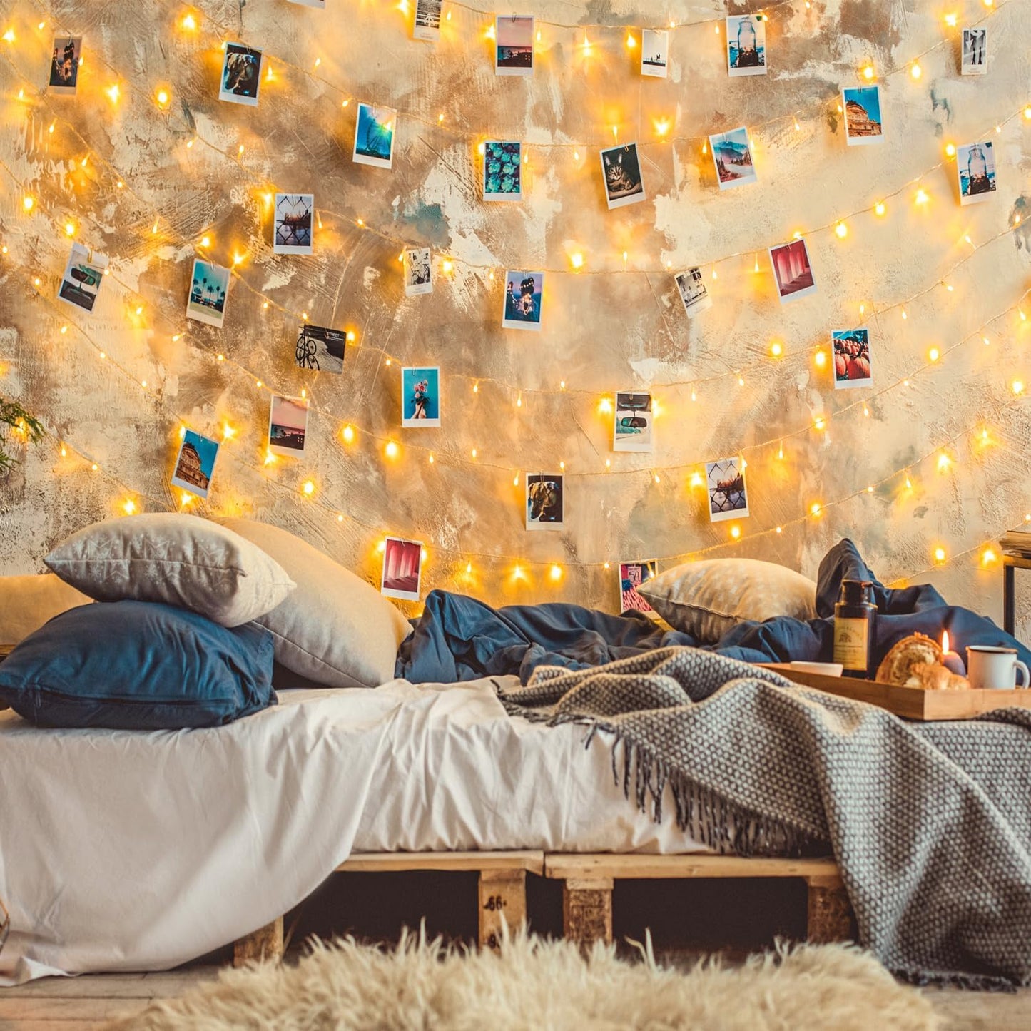 GlowNEST LED String Lights – Cool-to-Touch Nursery and Kids' Bedroom Decor, Safe Soft Glow