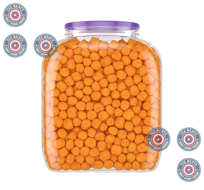 Utz Cheese Balls Bulk Barrel – Housewarming and Hostess Gift for Party Hosts, 36.5 oz Resealable Cheese Puff Tub