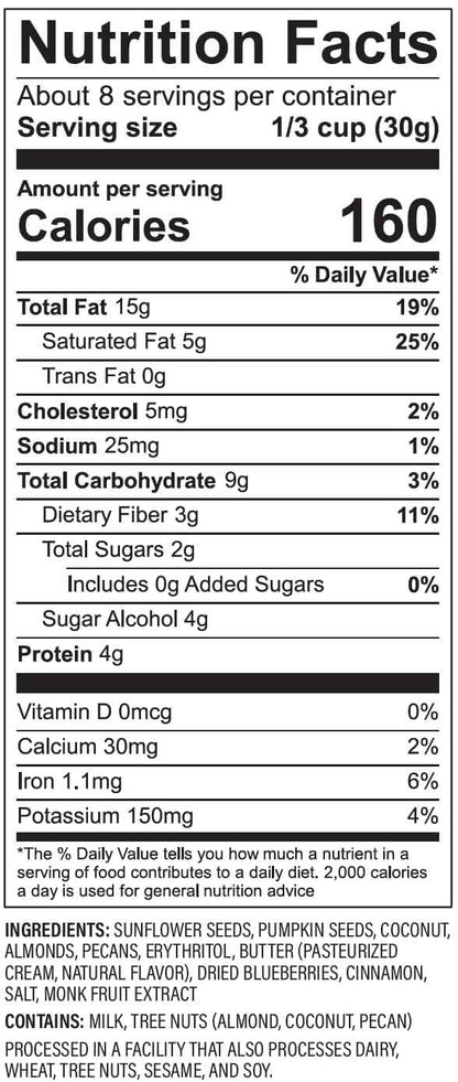 NuTrail Nut Granola Cereal – 3g Net Carb Fuel for Deep Work Sessions and Long Meetings