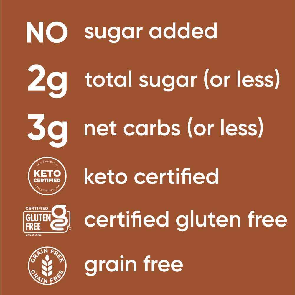 NuTrail Dark Chocolate Granola – Lunchbox Safe Low-Carb Cereal for Gluten Free Kids, No Sugar Added 8 oz
