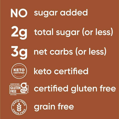 NuTrail Dark Chocolate Granola – Lunchbox Safe Low-Carb Cereal for Gluten Free Kids, No Sugar Added 8 oz