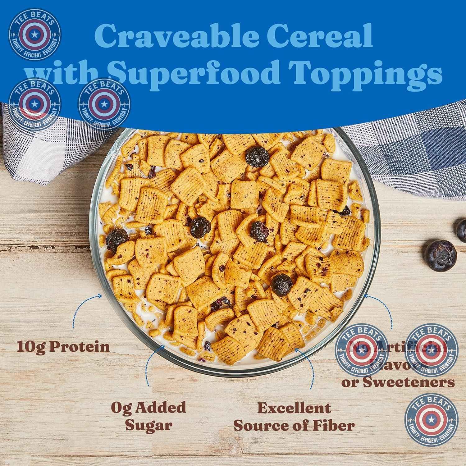Catalina Crunch Protein Cereal – Family Pantry Staple for Nutritious After-School Snacking, Blueberry Muffin