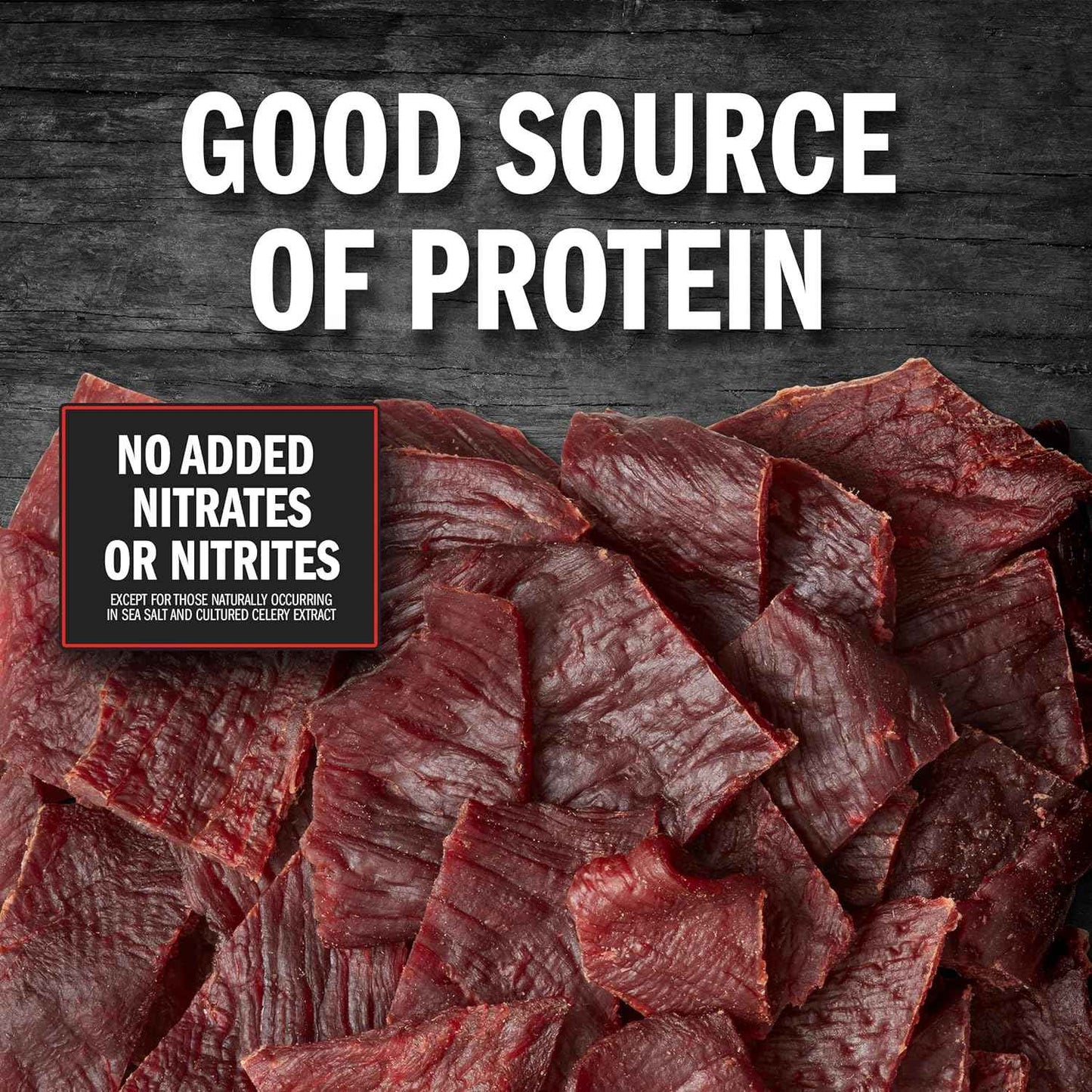 Jack Link's Beef Jerky Variety Pack - Original and Teriyaki - Desk Drawer Protein for Remote Workers and 10-Hour Shifts, 9 Single-Serve Bags
