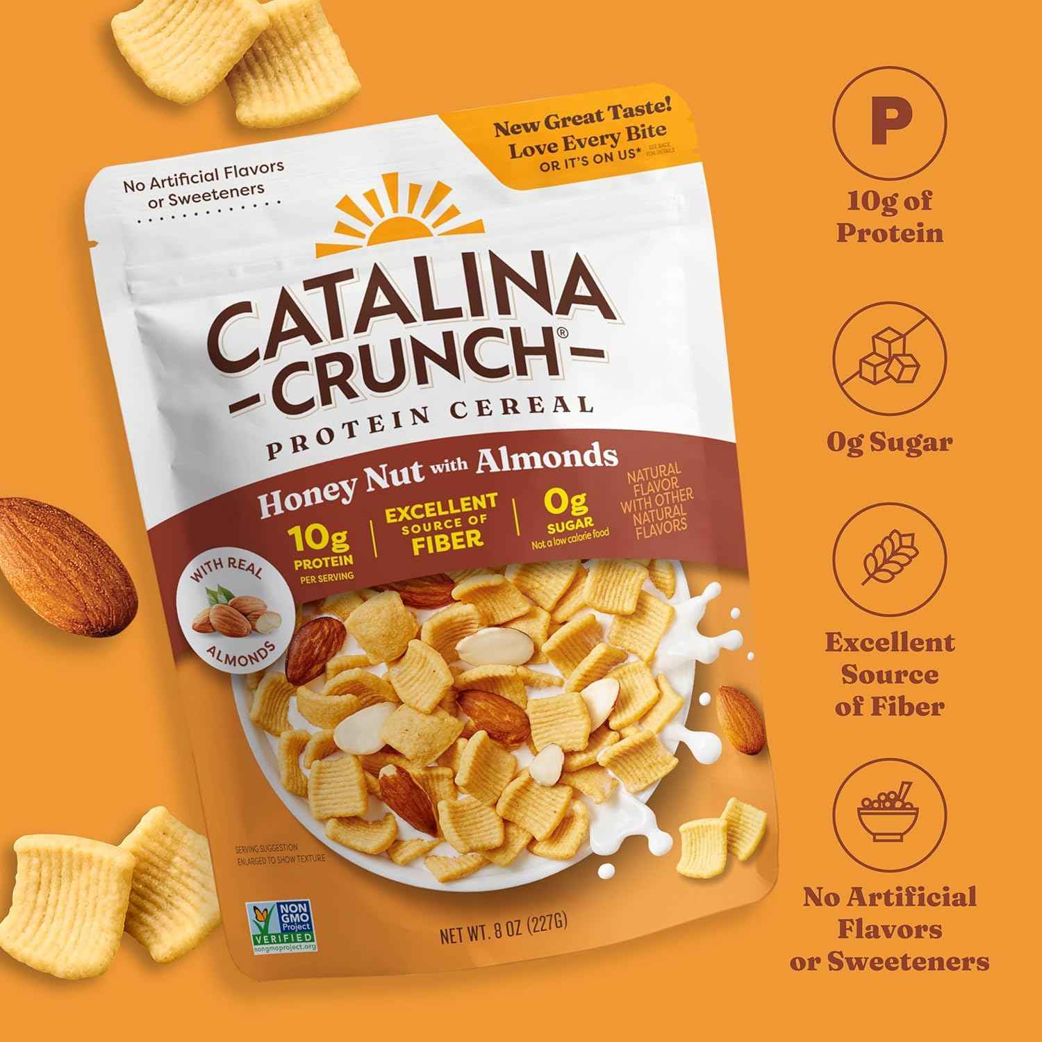 Catalina Crunch Protein Cereal – Safe Lunchbox Cereal for Kids, No Added Sugar and Non-GMO Verified
