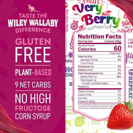 Wiley Wallaby Low Sugar Licorice Twists – Wellness-Friendly Treat for Post-Workout Recovery
