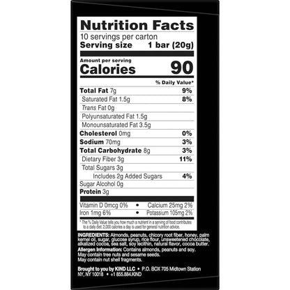 KIND Minis Dark Chocolate Nuts & Sea Salt – Office Drawer Snack for Busy Workday Focus