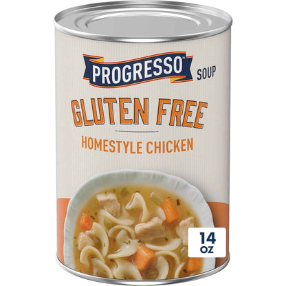 Progresso Gluten Free Homestyle Chicken Soup – Portable Pantry Meal for Camping Trips