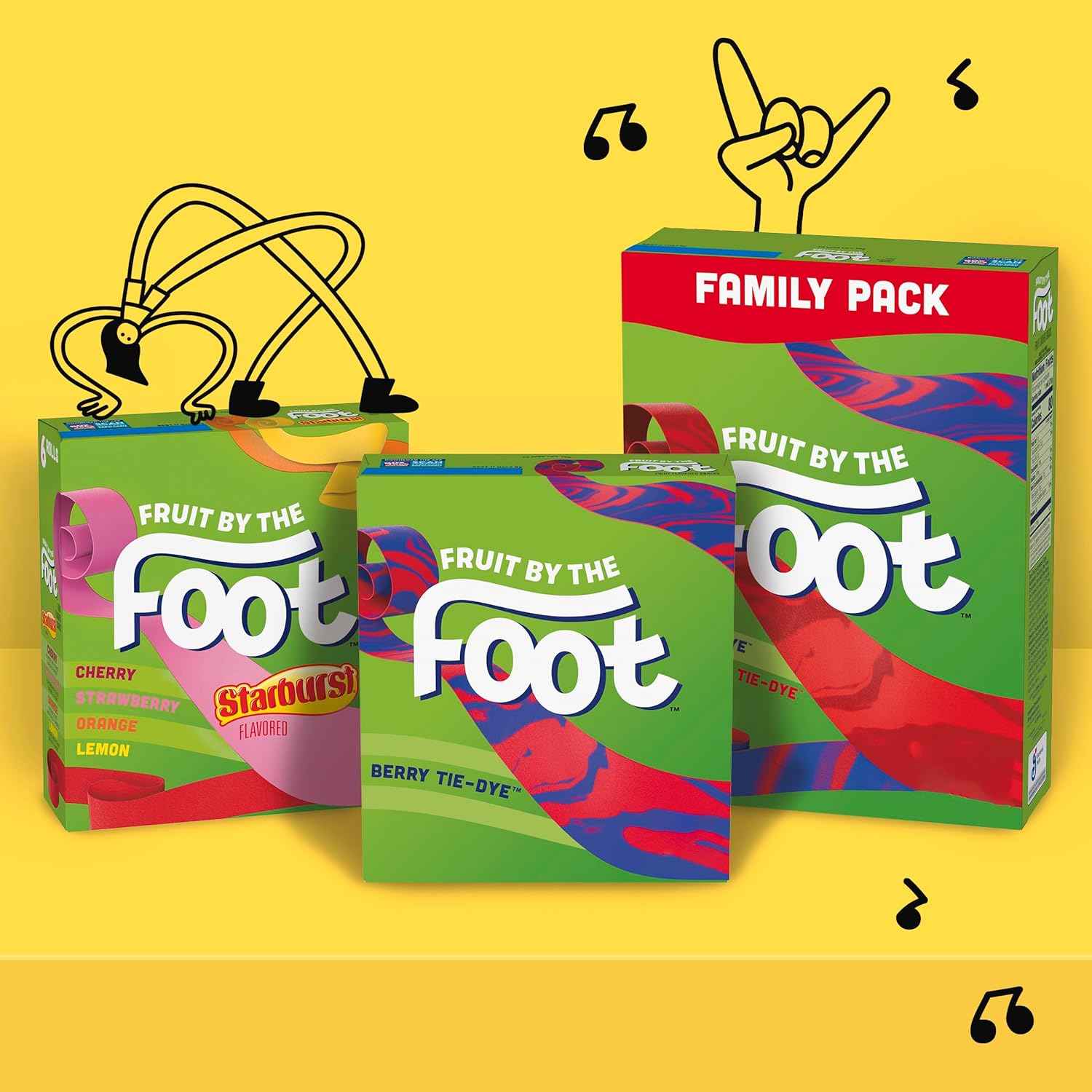 Fruit by the Foot Gluten Free Fruit Snacks – Cleaner-Label Pantry Snack with Vitamin C, 6 Pouch Variety Pack