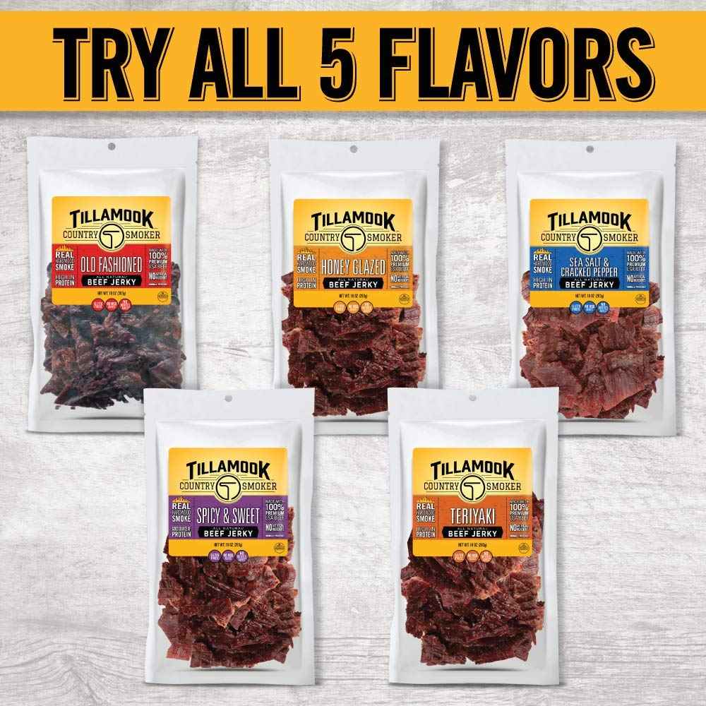 Tillamook Country Smoker 10 g Protein Beef Jerky Honey Glazed – Keto and Low-Carb Pantry Snack for Mindful Eating
