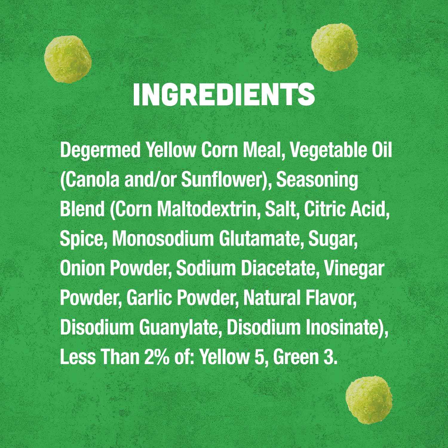 Vlasic Pickle Balls Dill Pickle Flavored Corn Puffs 6.5 oz – Gluten-Free Indulgent Snack for Mindful Munching at Home