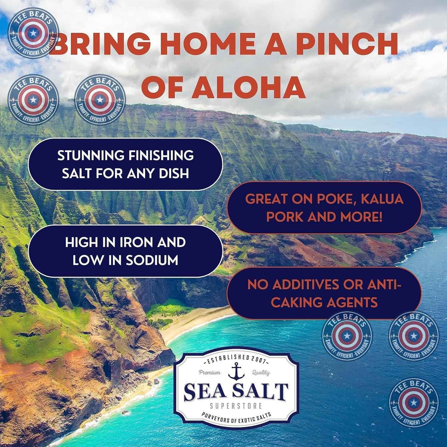 Authentic Alaea Clay Sea Salt – Gourmet Pantry Staple for the Connoisseur's High-End Kitchen Collection