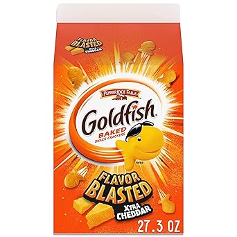 Goldfish Cheddar Cheese Crackers – Wholesome Pantry Snack for Playdates, Carpool Pickup, and Back-to-School Lunchbox Packing, Bulk 27.3 oz