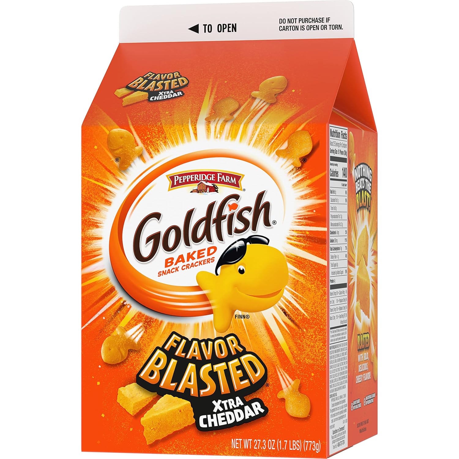 Goldfish Cheddar Cheese Crackers – Wholesome Pantry Snack for Playdates, Carpool Pickup, and Back-to-School Lunchbox Packing, Bulk 27.3 oz