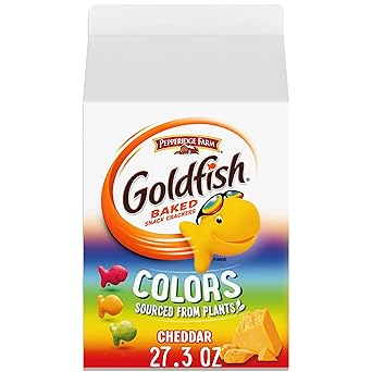 Goldfish Cheddar Cheese Crackers – Wholesome Pantry Snack for Playdates, Carpool Pickup, and Back-to-School Lunchbox Packing, Bulk 27.3 oz
