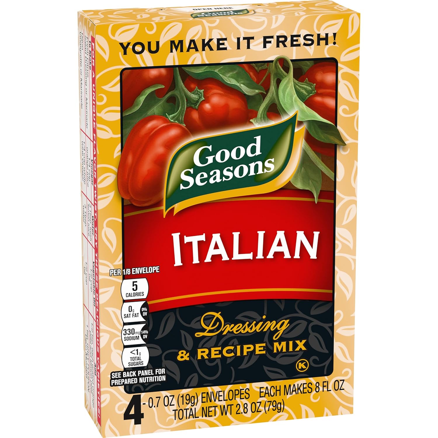 Good Seasons Italian Dressing Mix – Backyard Grilling Marinade Seasoning for Chicken and Vegetables, 4 ct Packets