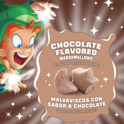 Lucky Charms Chocolatey Chocolate Cereal with Marshmallows – Better-for-You Kids Breakfast Cereal with Whole Grain, Calcium, and 12 Vitamins, 10.6 oz