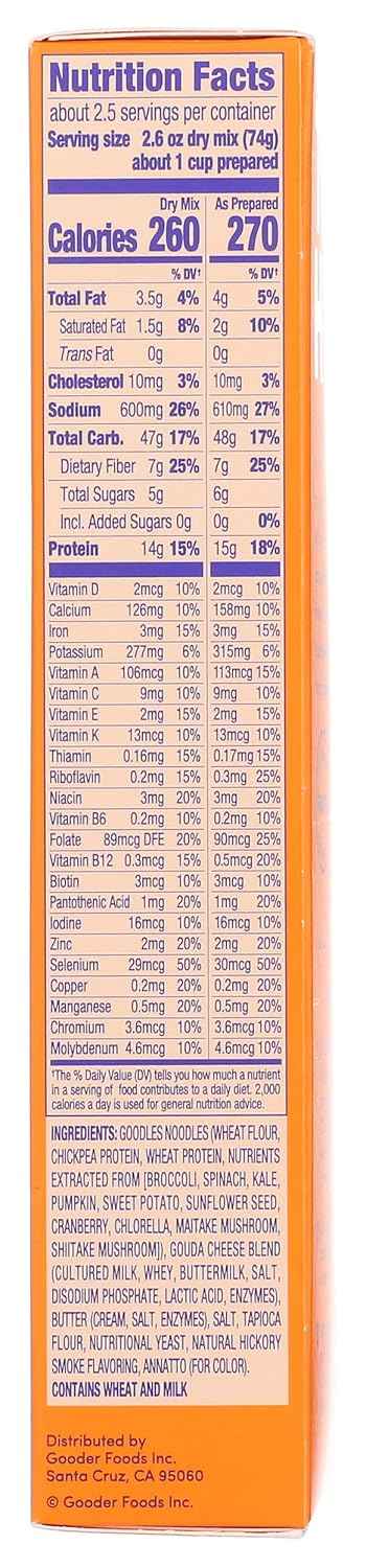 Goodles Smokey Dokey Mac & Cheese – After-School Snack for Teens, 6 oz Single-Serve