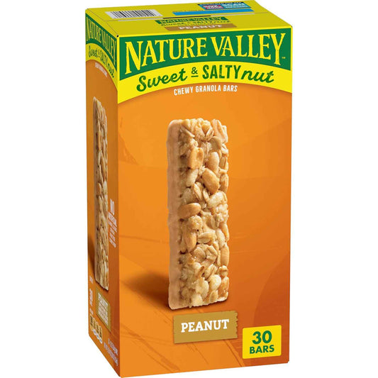 Nature Valley Sweet and Salty Nut Granola Bars – Commuter Bag Snack for Busy Workdays, Individually Wrapped
