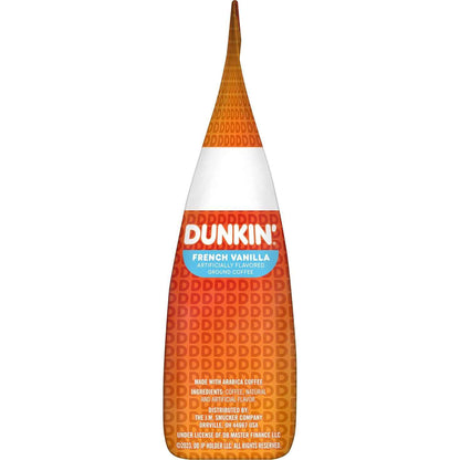 Dunkin' Hazelnut Ground Coffee – Desk-Side Productivity Cup, Pre-Ground Medium Roast for Study Sessions