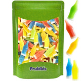 Fruidles Original Wax Bottles Candy – Vegan Kids Birthday Party Treat Bag Fillers, 5 Fruity Flavors (Half Pound)