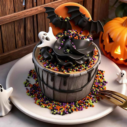 Halloween Sprinkles - Kid-Safe Edible Sprinkle Mix for Children Birthday Party Treats, 320g Candy Eyeball and Pumpkin Decorating Set