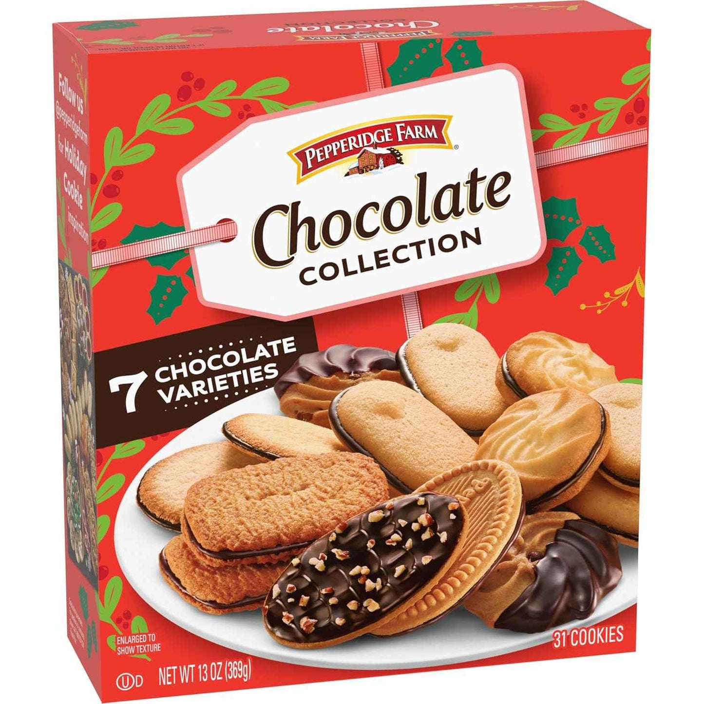 Pepperidge Farm Cookie Display Box, 9 Variety Sampler in 3x3 Paper Cup Tray - Stylish Living Room Dessert Centerpiece
