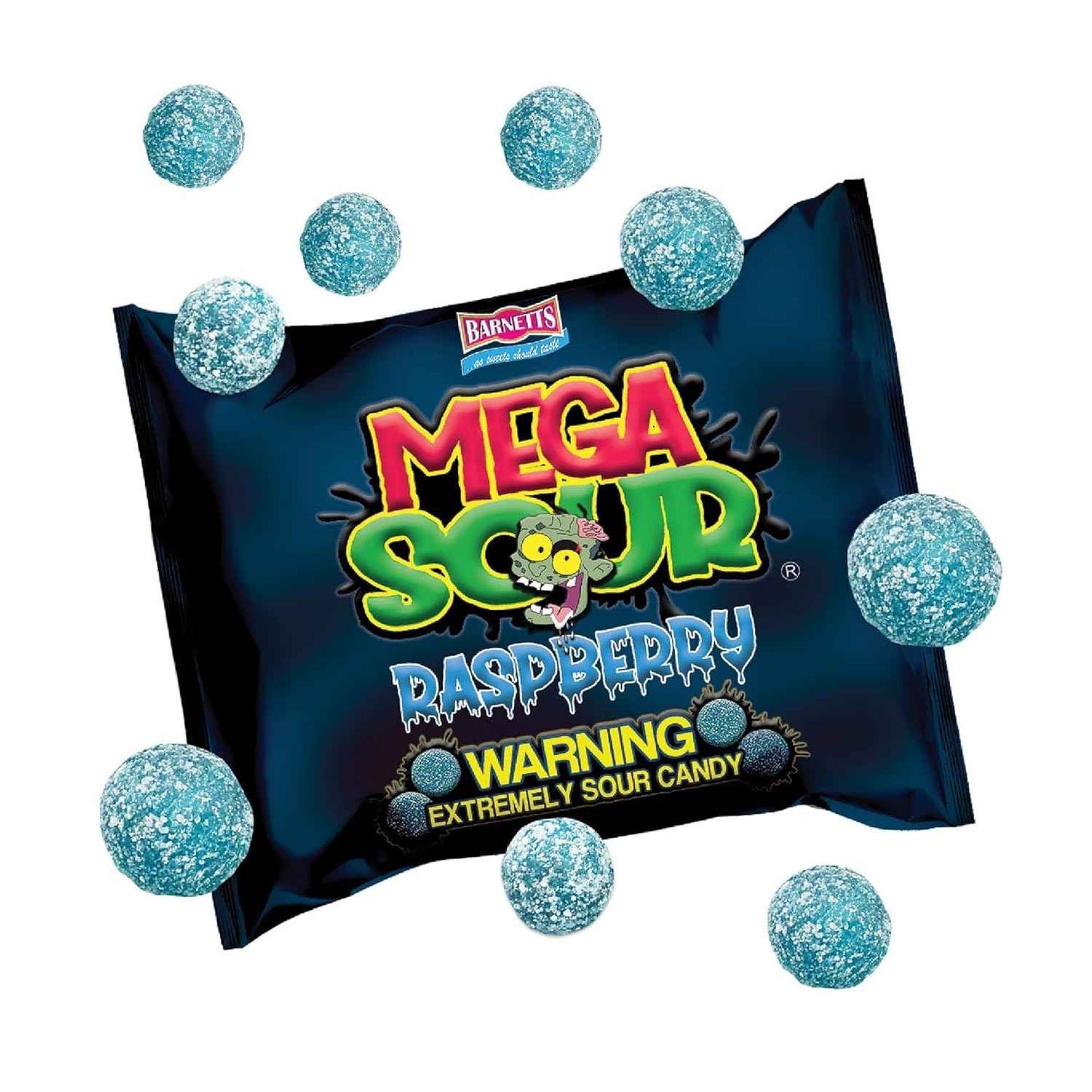 Barnetts Mega Sour Raspberry Candy 200g – Parent-Approved British Hard Sweets for Sleepovers and Family Movie Nights