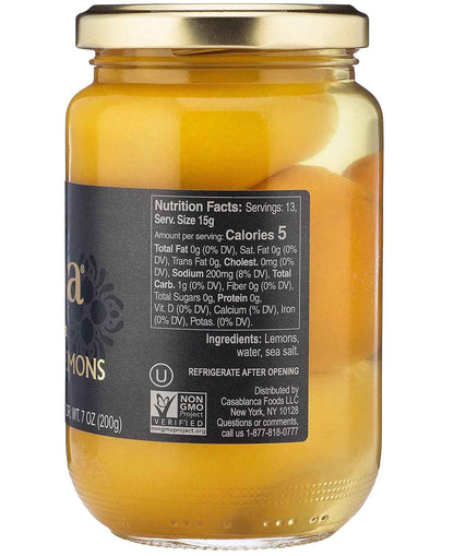 Mina Preserved Lemons - 12.5 oz - Clean-Ingredient Flavor Boost for Plant-Based and Keto Wellness Kitchens